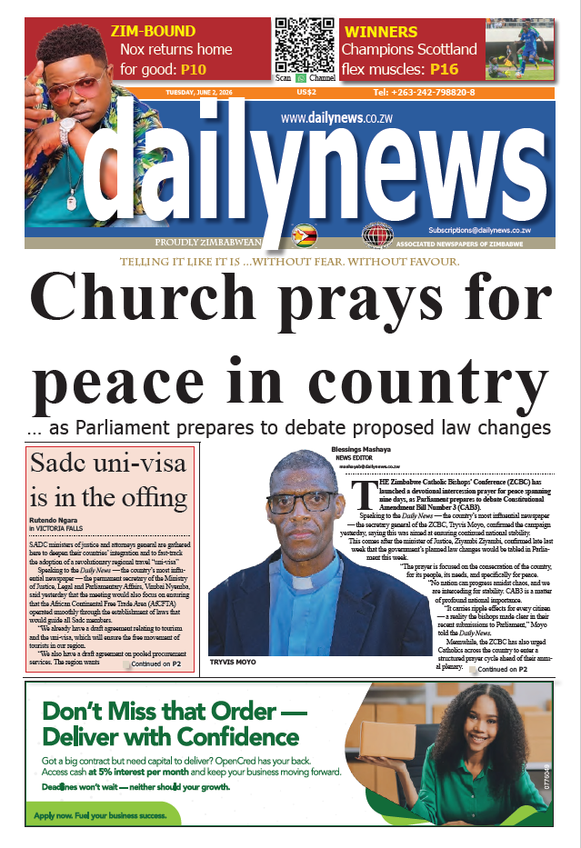 Tuesday 2 June  2026